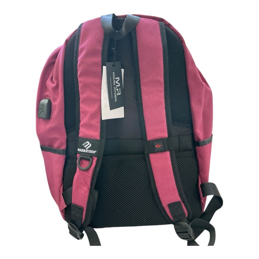 MARK RYDEN 17”  Fabric: Oxford Textile Backpack Laptop Travel Bag w USB